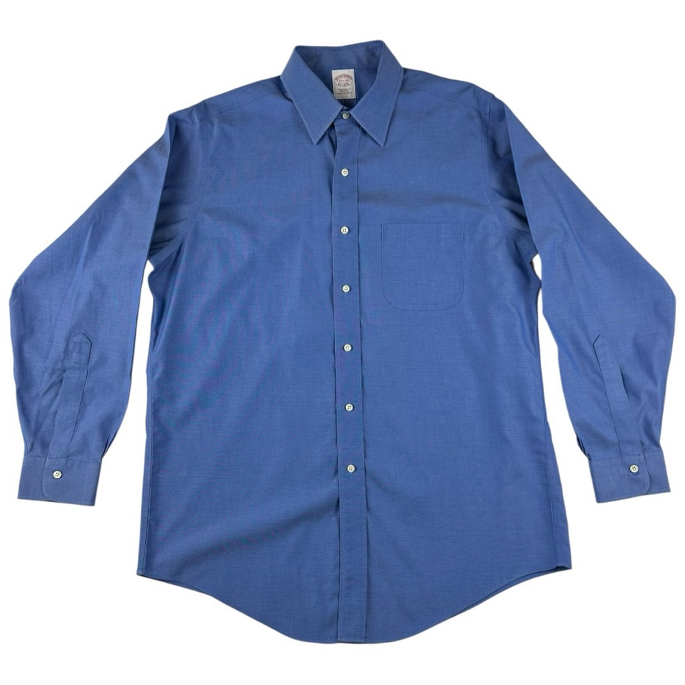 Brooks Brothers Traditional Fit Dress Shirt Men’s Size 15 1/2-33 Blue Non Iron